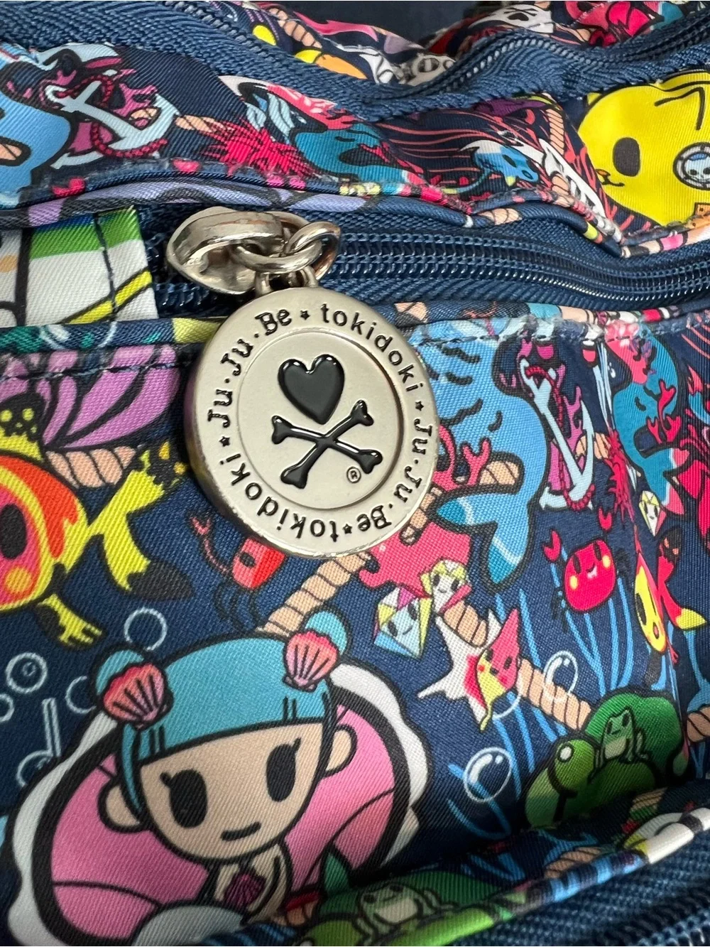 JuJuBe X Tokidoki Sea Punk BFF Diaper Backpack Book Bag - Excellent Condition